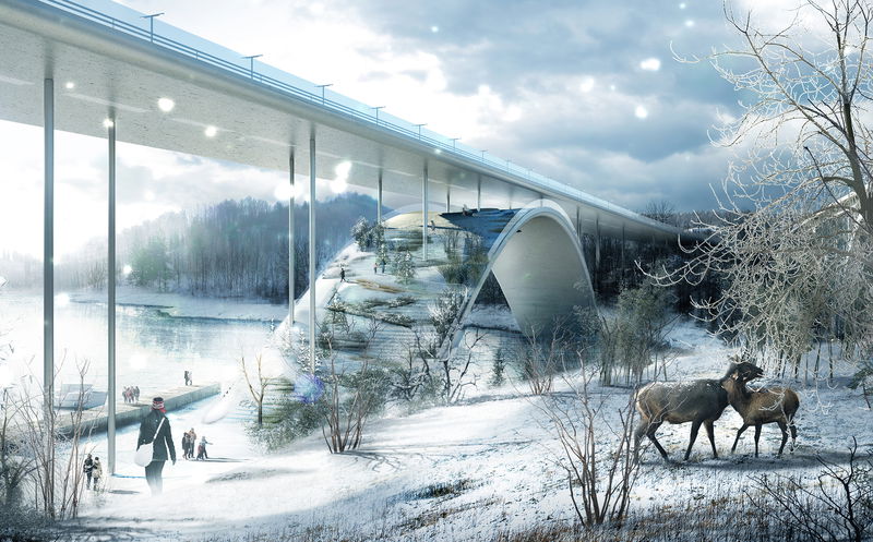 Skuru Bridge image | Bjarke Ingels Group