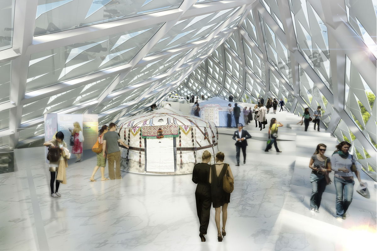 Astana National Library image | Bjarke Ingels Group