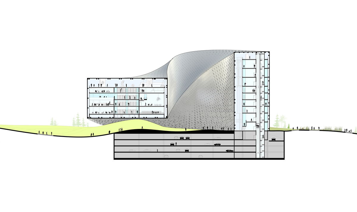Astana National Library image | Bjarke Ingels Group