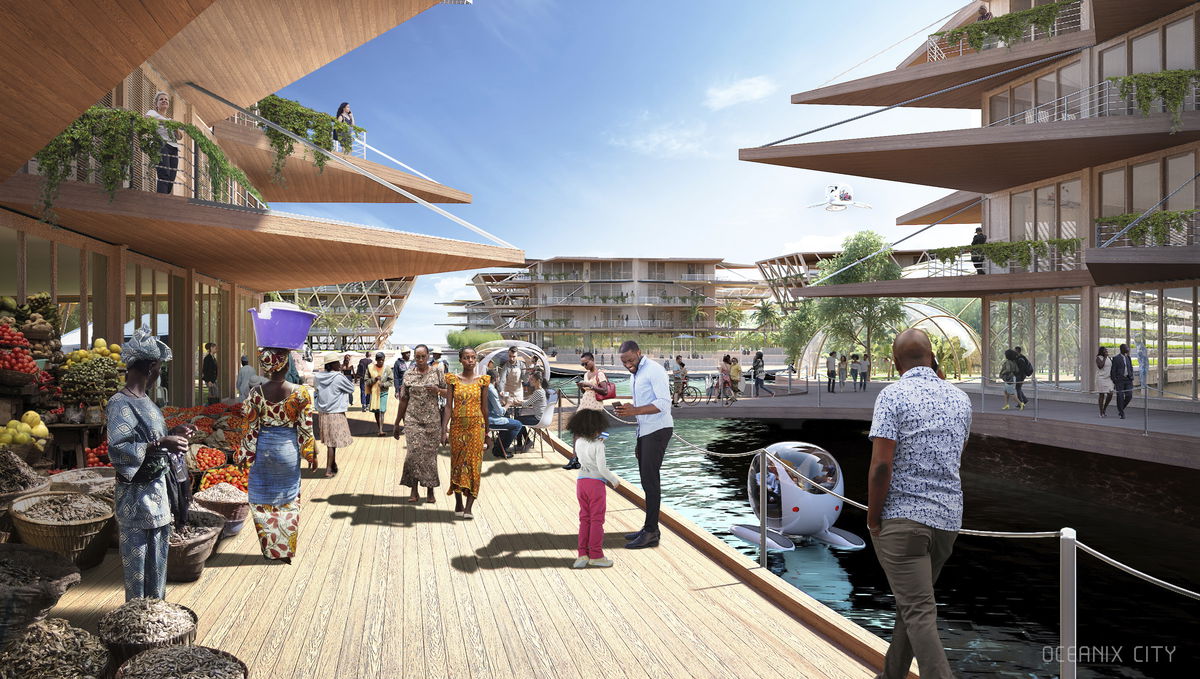 Oceanix City image | Bjarke Ingels Group