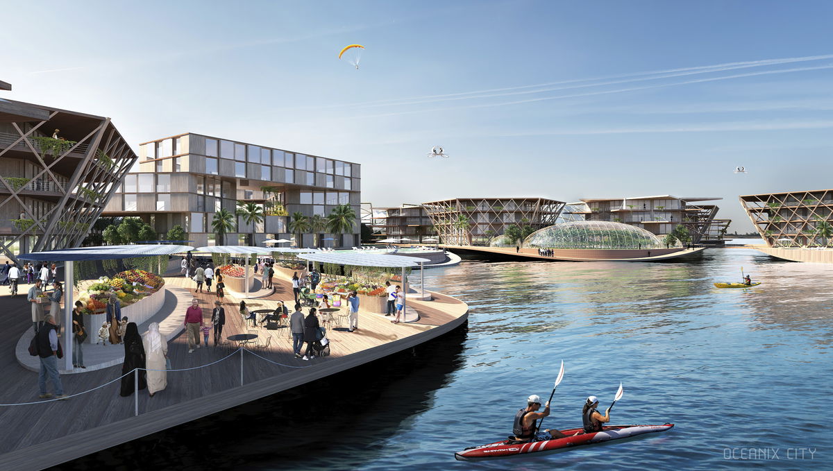 Oceanix City image | Bjarke Ingels Group