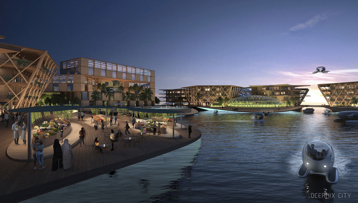 Oceanix City image | Bjarke Ingels Group