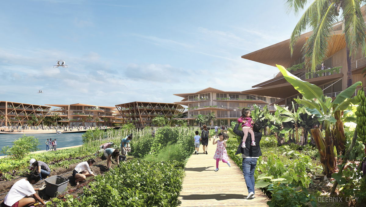 Oceanix City image | Bjarke Ingels Group