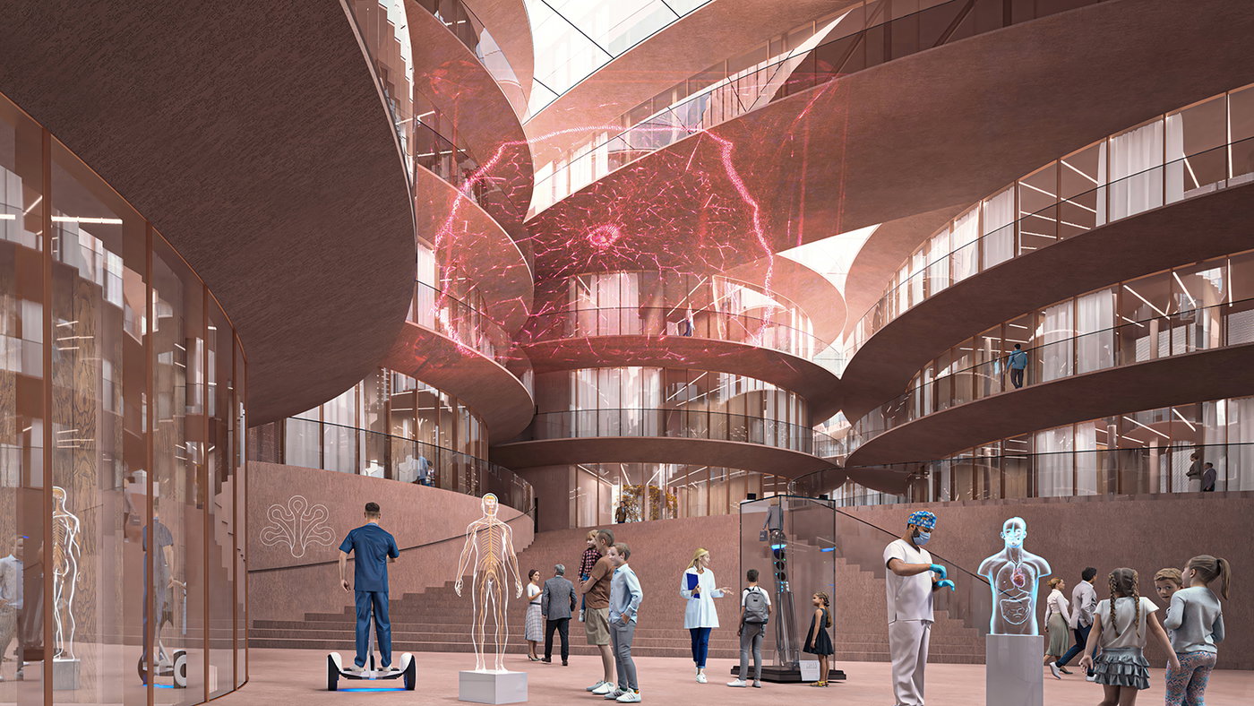 BIOMIMETIC ARCHITECTURE: BIG DESIGNS NEW CENTER FOR NEUROSCIENCE AND PSYCHIATRICS | Bjarke Ingels Group