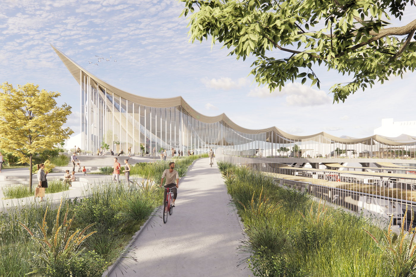 VÄSTERÅS TRAVEL CENTER RECEIVES PLANNING PERMISSION | Bjarke Ingels Group