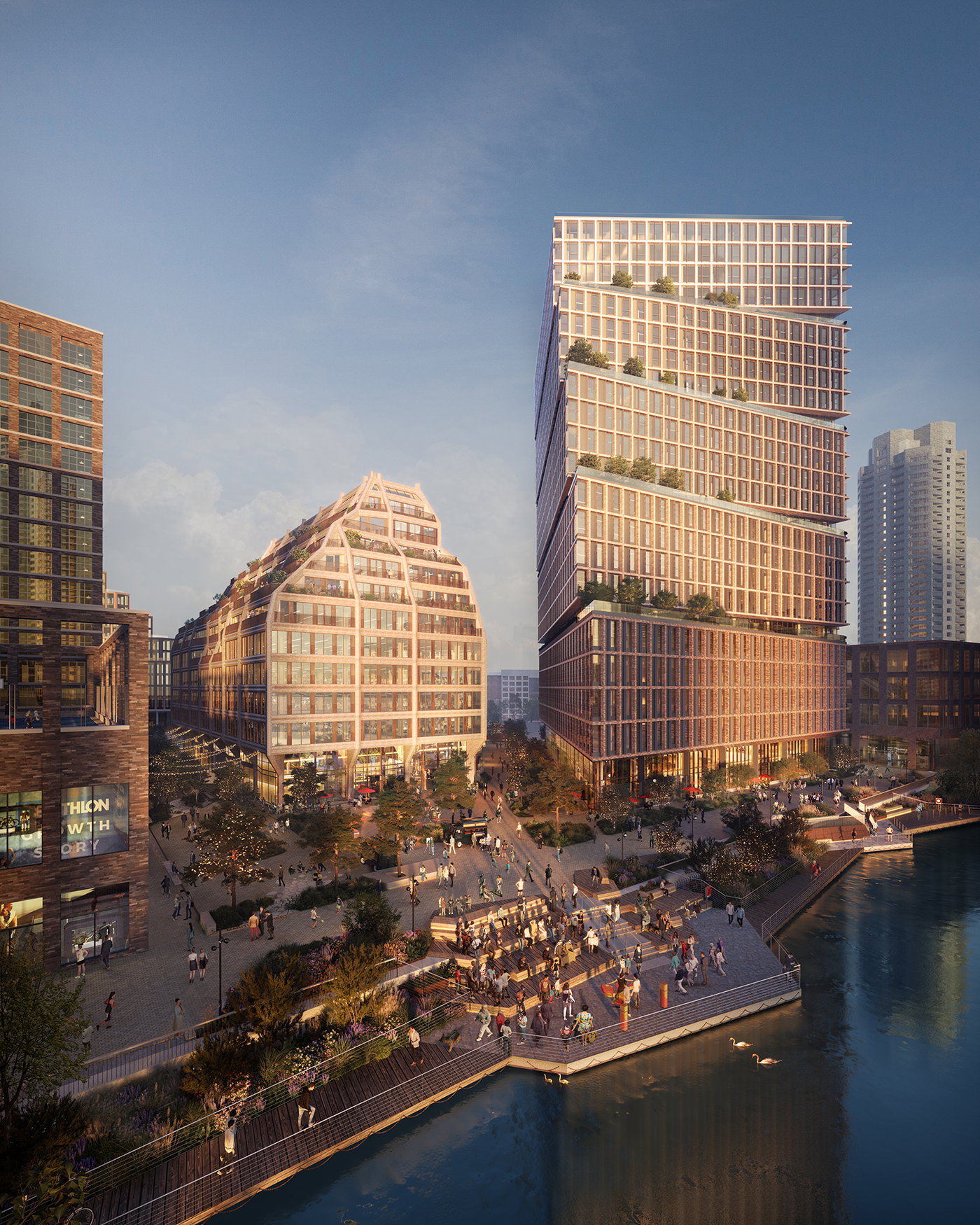 CANADA WATER DOCKSIDE BUILDING DESIGNS GIVEN GREEN LIGHT BY SOUTHWARK COUNCIL | Bjarke Ingels Group