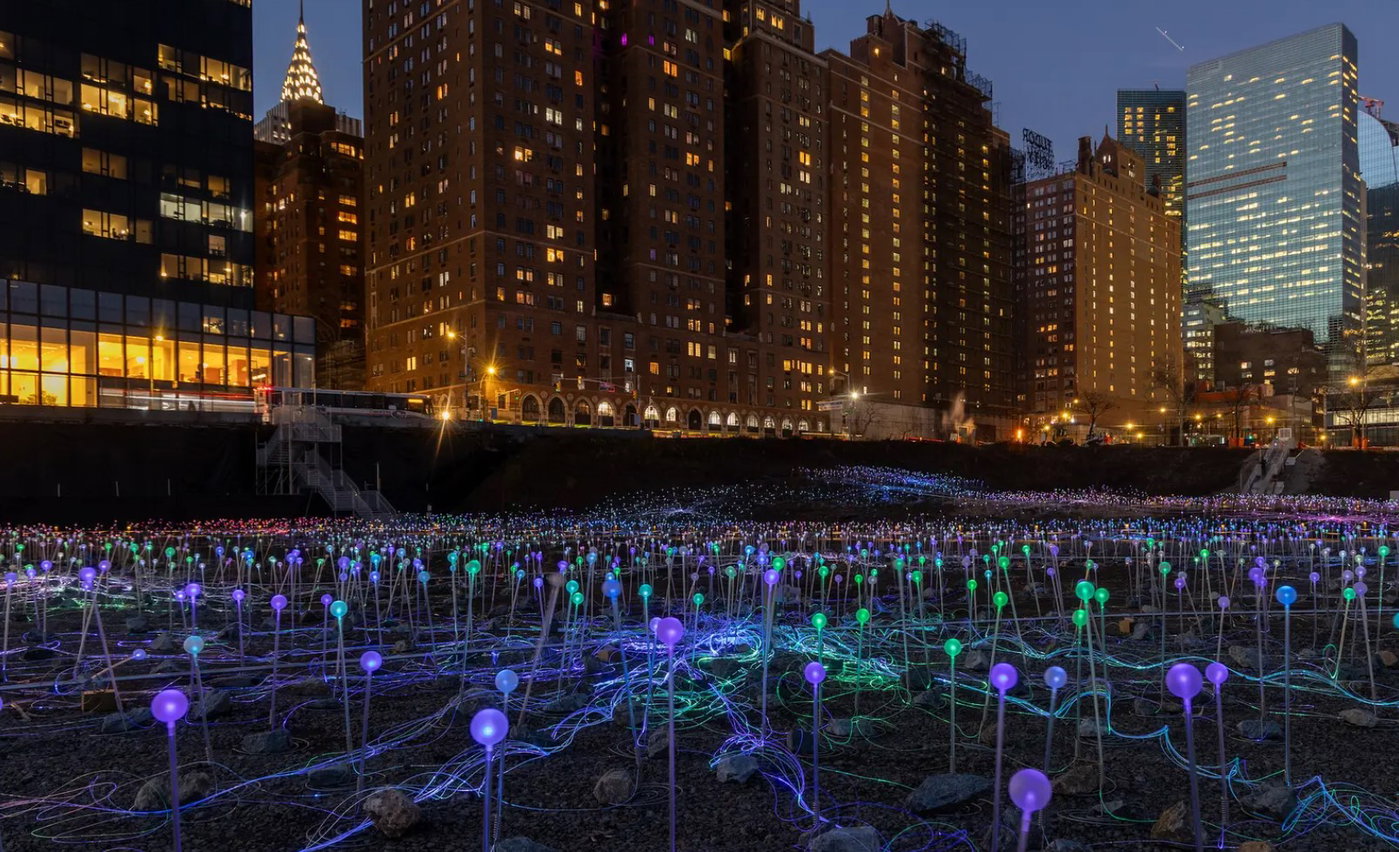 FIELD OF LIGHT INSTALLATION OPENS ON FREEDOM PLAZA SITE IN NYC | Bjarke Ingels Group