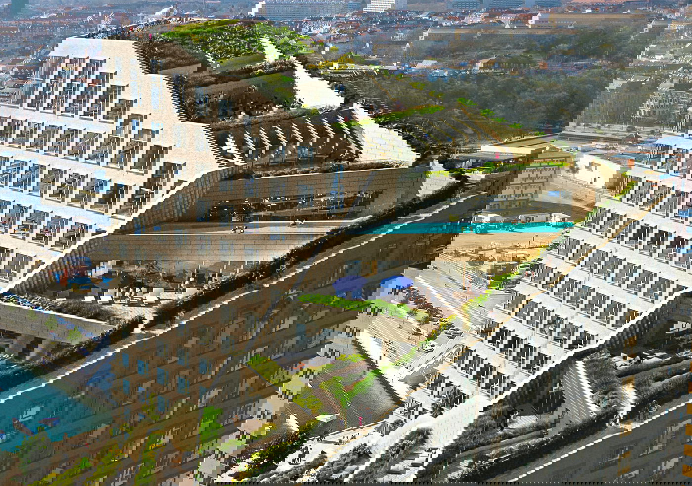 HOTEL CONCEPT UNVEILED FOR THE BIG-DESIGNED BASSIN SEVEN IN AARHUS | Bjarke Ingels Group