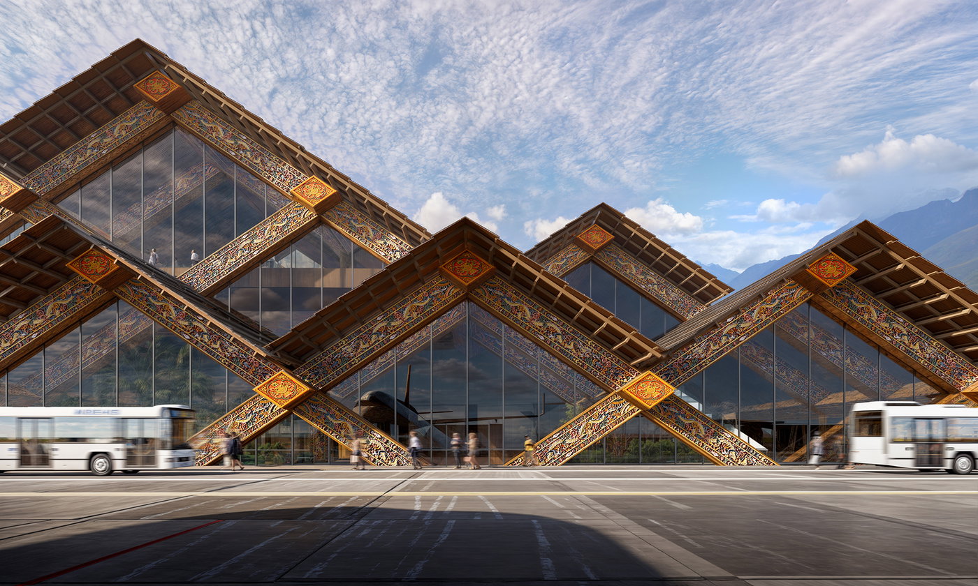 BIG MERGES INNOVATION AND CRAFT TRADITION WITH THE GELEPHU INTERNATIONAL AIRPORT | Bjarke Ingels Group